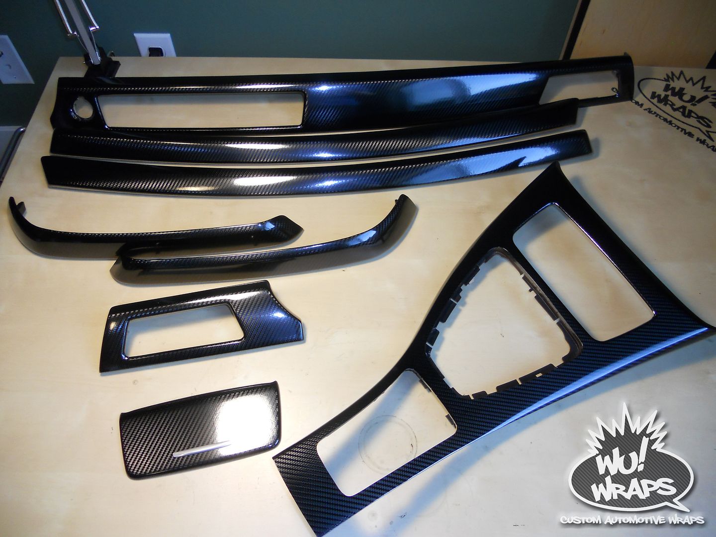 BMW E90 5D3D Carbon Fiber Interior Trim Wrap Vinyl Wrap Wu! Wraps